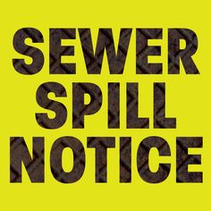 sewer spill