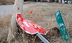 sign damage