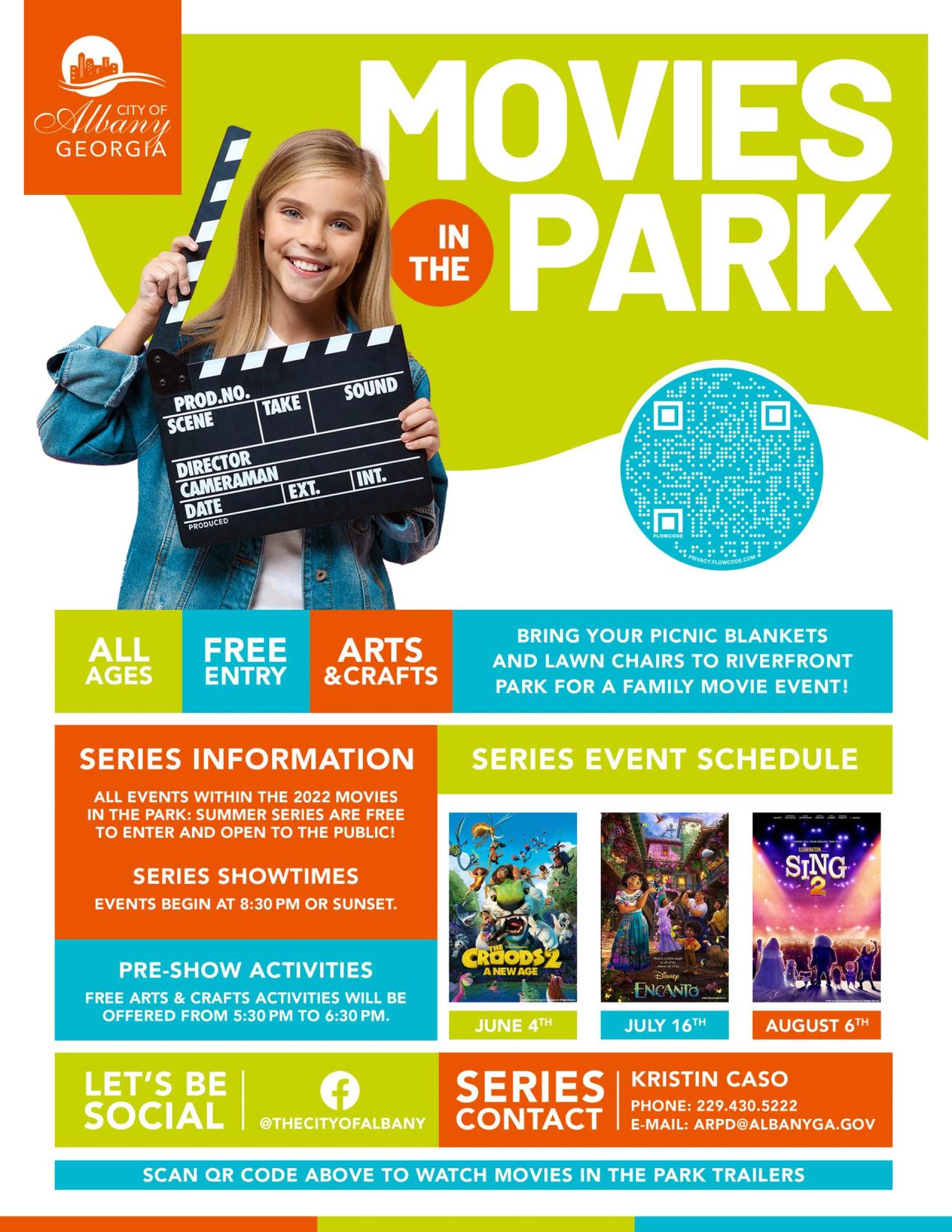 2022 Movies in the Park_Summer Series_Flyer