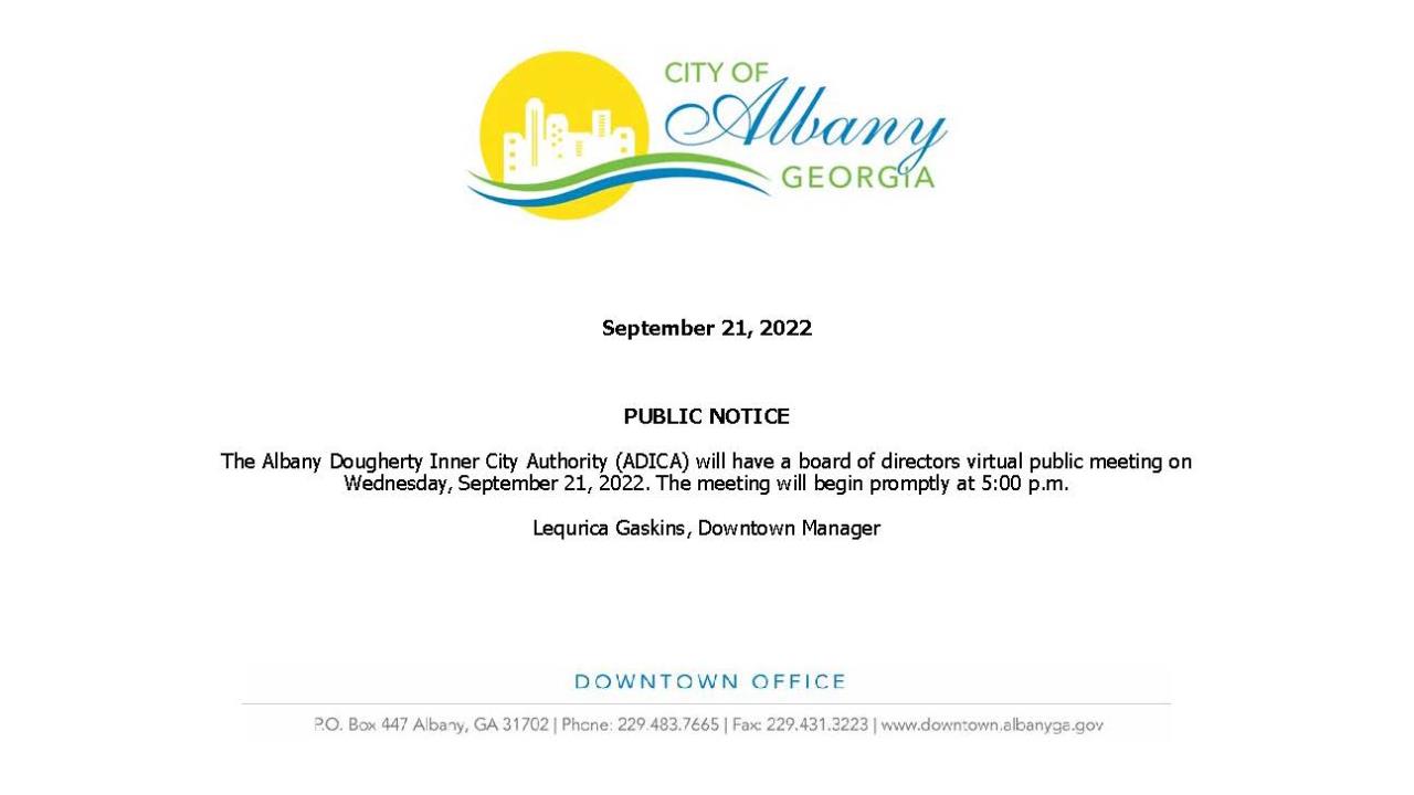 ADICA Public Notice for September 21, 2022_Image