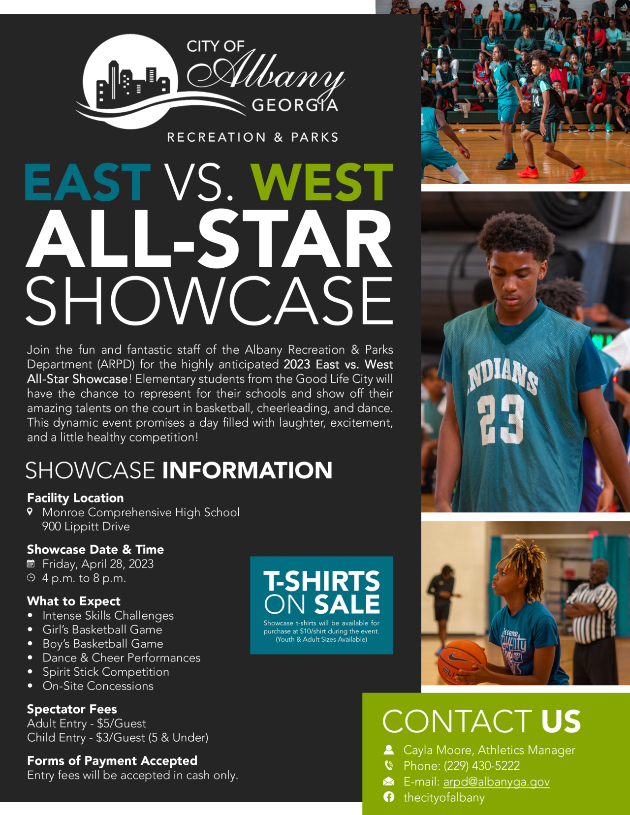 2023 East vs. West All-Star Showcase Flyer